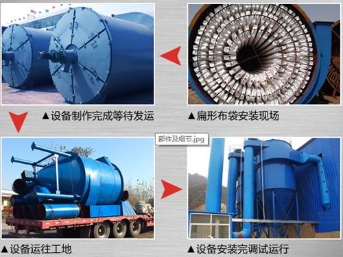 JBC型扁袋式單機(jī)除塵器部件以及細(xì)節(jié)圖片